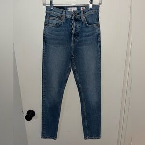 Re/Done Women's Slim Blue Jeans